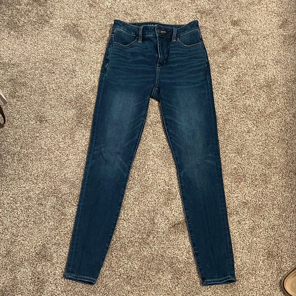 american eagle super high rise jeggings